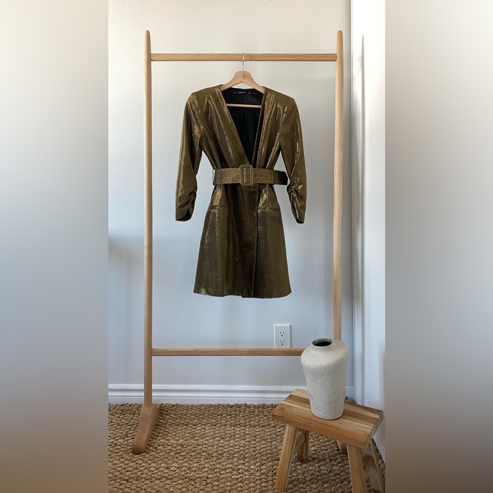 Zara Gold Mini Dress